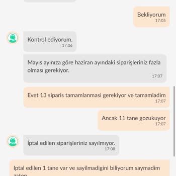 Dolap Uygulamasında Yanlış Sipariş Sayımıyla Komisyon İndirimi Kampanyası Mağduriyeti