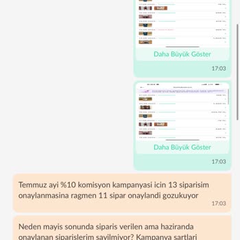 Dolap Uygulamasında Yanlış Sipariş Sayımıyla Komisyon İndirimi Kampanyası Mağduriyeti