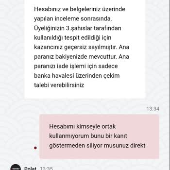 Kazanç Sağlayınca Hesaptaki Paranın Silinmesi