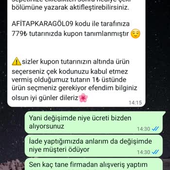İade Yerine Kupon Ve Ek Masraf Şoku!