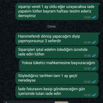 Siparişlerim Zamanında Teslim Edilmedi, Firma Oyalıyor Ve Cevap Vermiyor