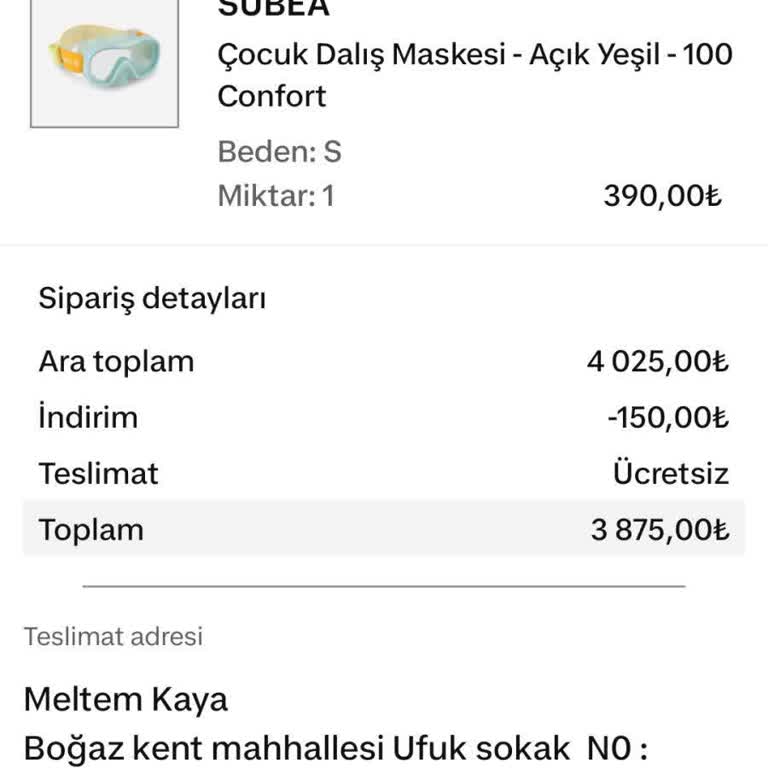 Eksik Gelen Ürün Ve Müşteri Hizmetlerinde Yaşanan Sorunlar