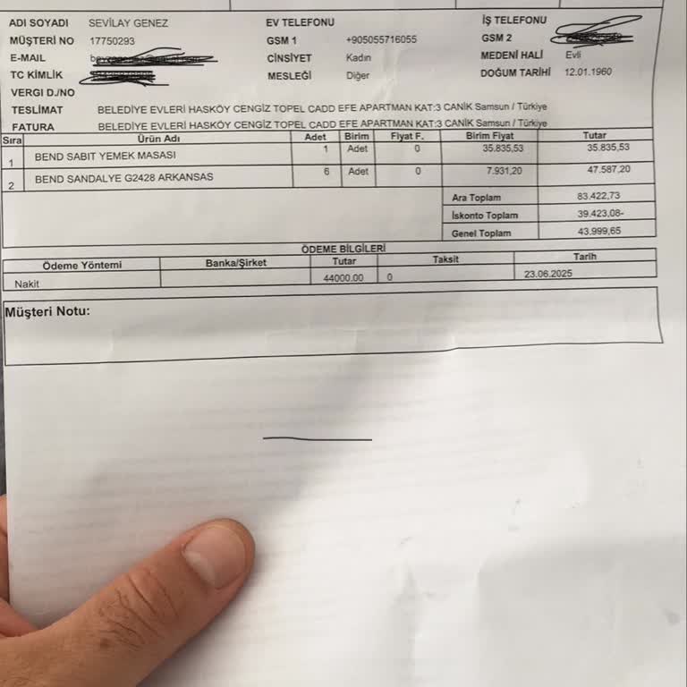 Ürün Teslim Edilmeden Vazgeçtik Kaporamız İade Edilmedi