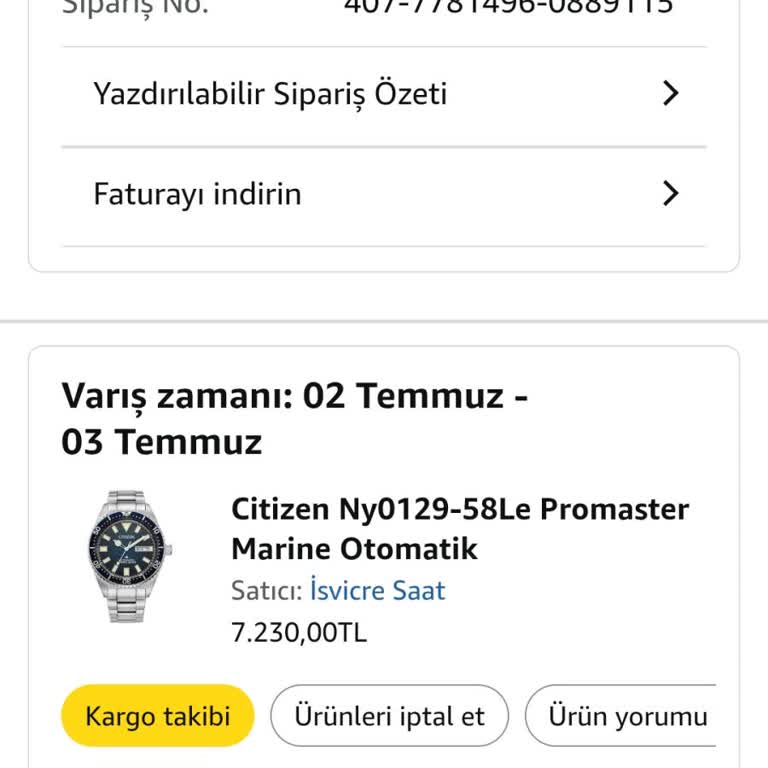 Siparişim Nedensiz İptal Edildi, Mağduriyetim Giderilmedi