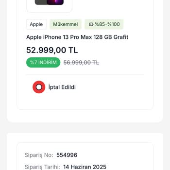 İptal Edilen Siparişimde Para İadesi Hâlâ Yapılmadı