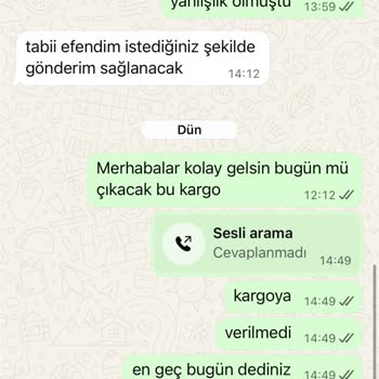 Sipariş Verdiğim Ürün Gönderilmedi