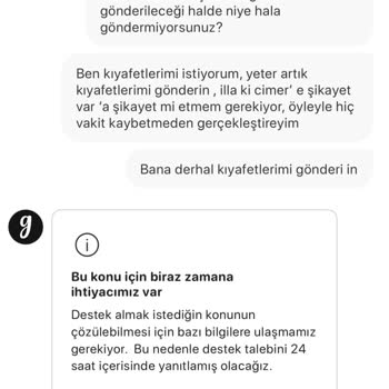 Gardrops Premium'da İade Taleplerim Gerçekleştirilmiyor Ve Kıyafetlerim Satıldı