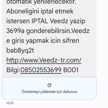Onayım Olmadan Başlatılan Veedz Aboneliği Ve Faturama Yansıtılan Ücret