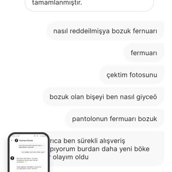 Gardrops'tan Aldığım Pantolonun Bozuk Fermuarı Ve İade Sorunu
