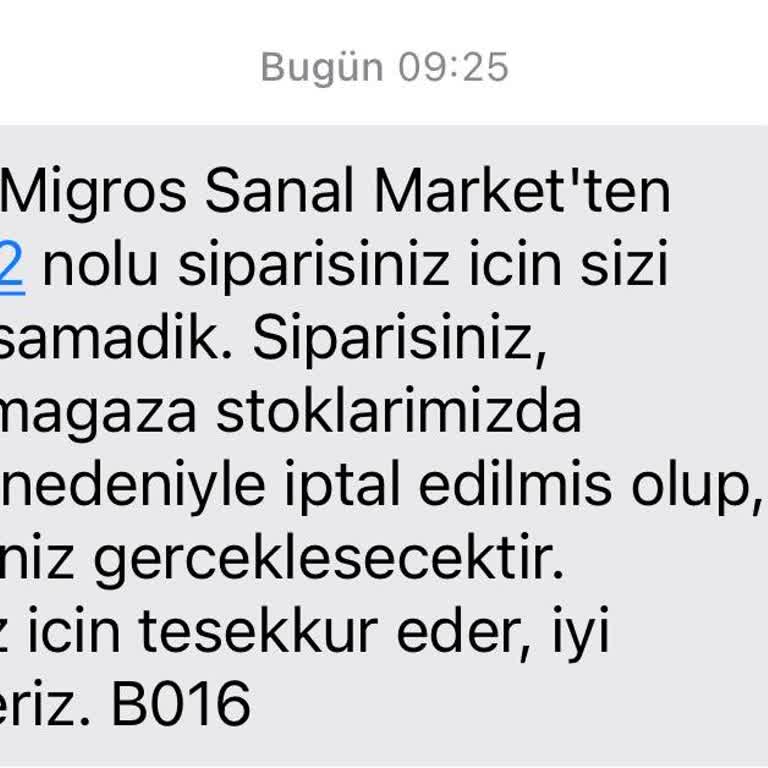 Migros Sanal Market Stokta Olmayan Ürünü Satıyor Param Geç İade Ediliyor
