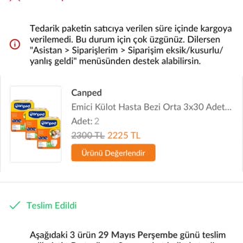 Eksik Ürün Ve İade Sorunu Yaşıyorum