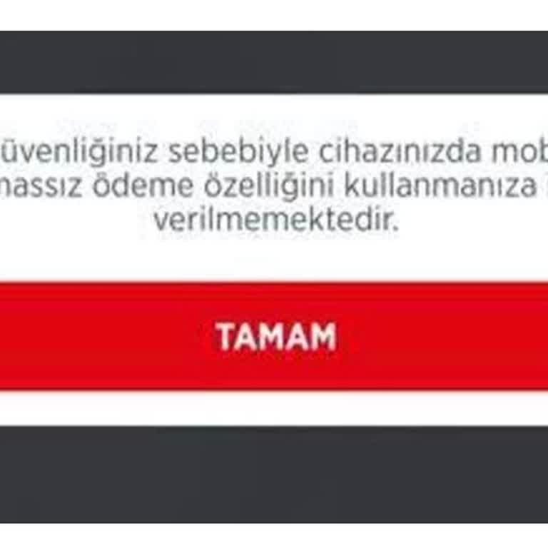 Ziraat Mobil'de Temassız Ödeme Sorunu Ve Yetersiz Destek