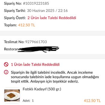 Yanlış Ürün Teslimatı Ve İade Sorunu: Trendyol'dan Aldığım Tatlı Yerine Çiğköfte Geldi