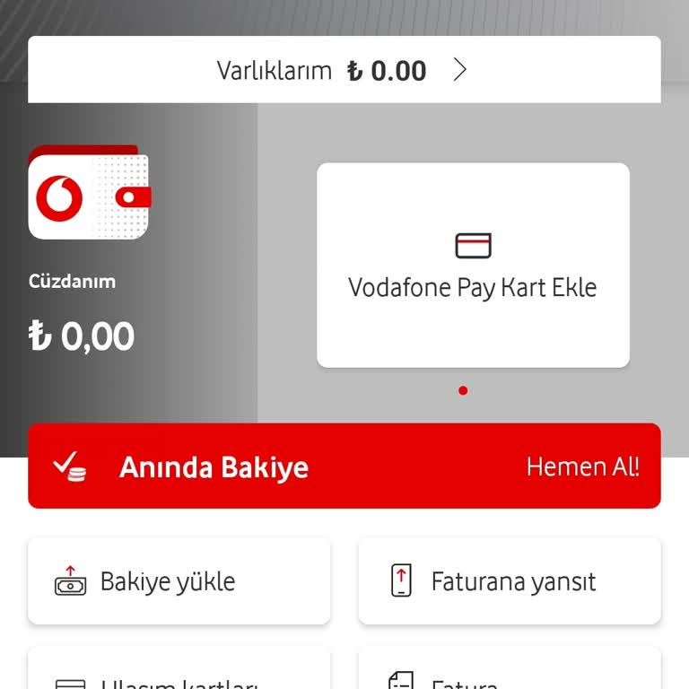 Vodafone Pay Sanal Kartım Kayboldu Ve Para Erişimim Yok