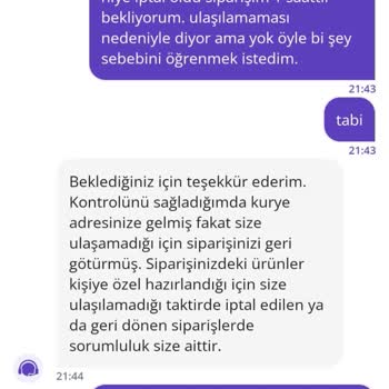 Aranmadan İptal Edilen Sipariş Ve İade Sorunu