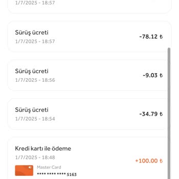 Tripy Sürüş Sonrası Hesap Bakiyemde Hatalı Eksi Bakiye Sorunu