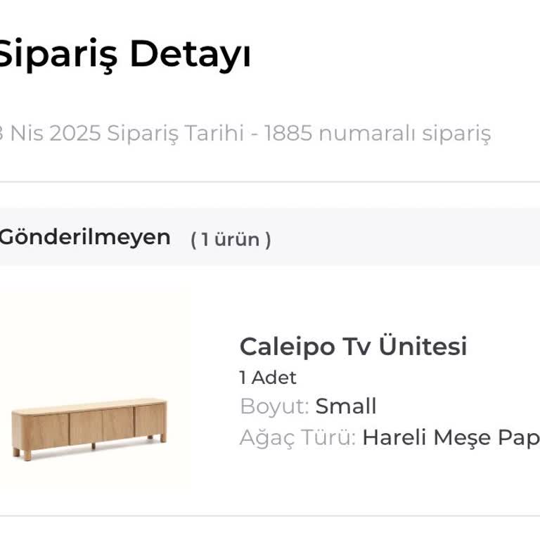 Baraka Concept TV Ünitesi Teslimatı Sürekli Gecikiyor, Müşteri Hizmetleri Cevapsız!