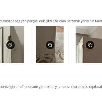 Hasarlı Gardırop Parçası İçin Tüm Ürünü İade Etmem İstendi