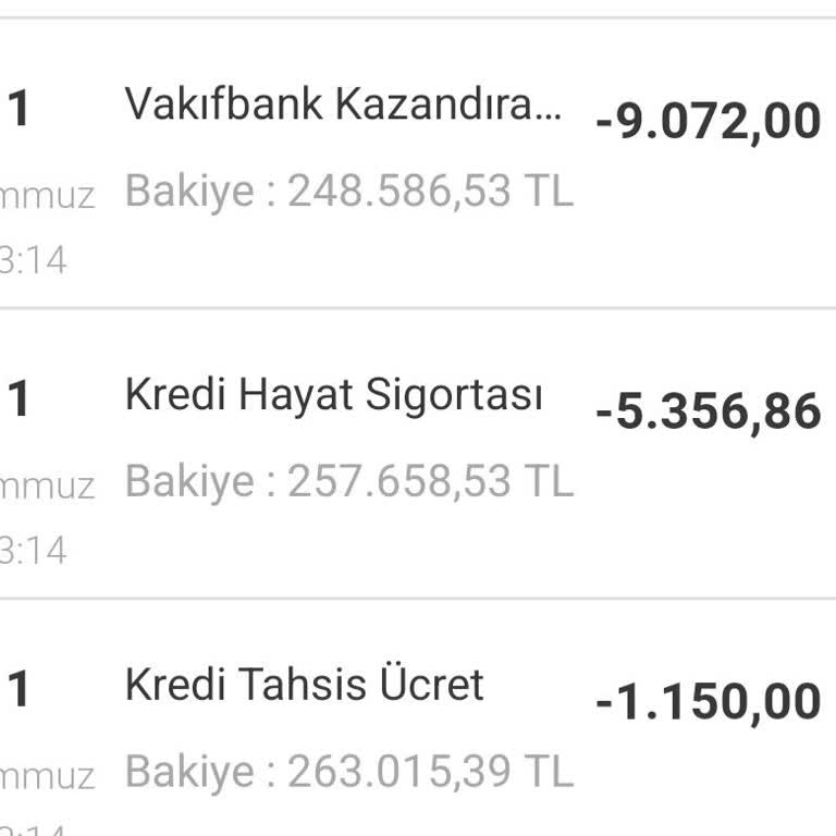 Kazandıran Tarife Adıyla Hesabımdan Habersiz 9072 TL Kesinti Yapıldı