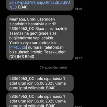 Sipariş İptali Sonrası Kredi Kartı İadesi Yapılmıyor