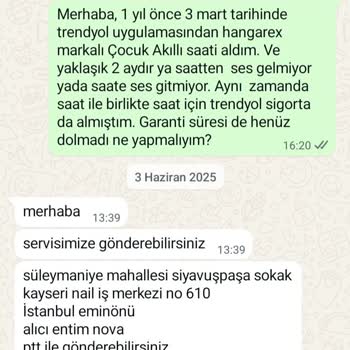 Garanti Kapsamındaki Akıllı Çocuk Saatine Ve Satıcıya Ulaşamıyorum