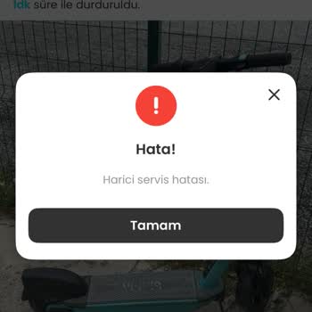 Scooter Kiralama Sonrası Sürüşü Bitirememe Ve Müşteri Hizmetlerine Ulaşamama Sorunu