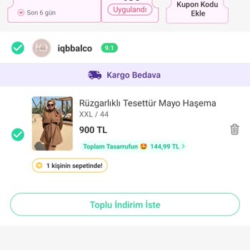 Dolap Uygulamasında Yanıltıcı Kupon Ve Fiyat Sorunu