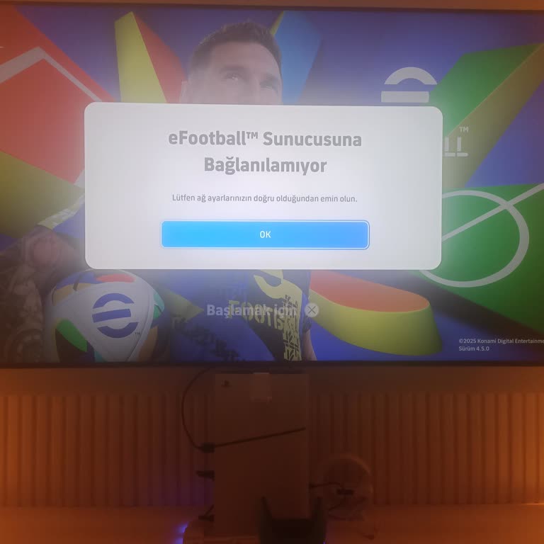 E Football 2025 PS5'te Sürekli Hata Alıyorum, Giriş Yapamıyorum