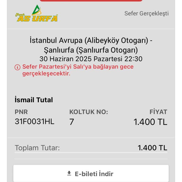 Otobüsün Erken Kalkması Ve Yetersiz Müşteri Desteği Nedeniyle Mağduriyet