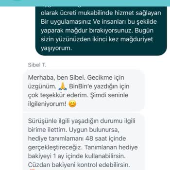 BinBin Scooter'da Sistemsel Hatalar Ve Yetersiz Müşteri Desteği Nedeniyle Mağduriyet