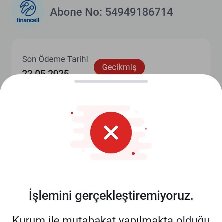Paycell Sistemindeki Yavaşlık Nedeniyle Ödeme Yapamıyorum