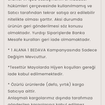 Defolu Ürün İadesi Kabul Edilmedi Değişimde Kargo Ücreti Alındı