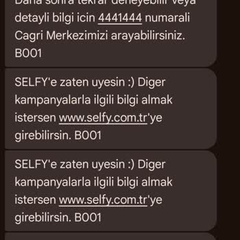 Selfy 100 GB Hediyesi Aktif Edilemiyor, Paketim Yok