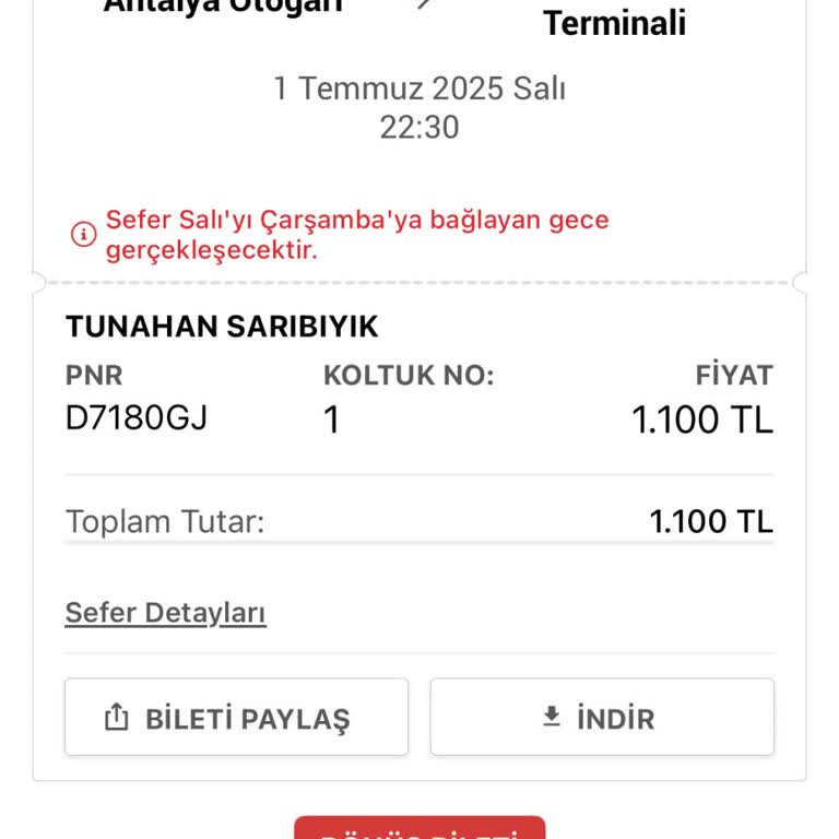 Otobüs Yolculuğunda Kişisel Verilerimin Paylaşılması Mağduriyet Yarattı