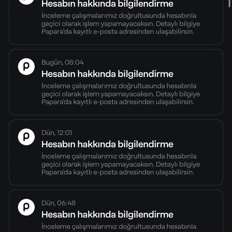 Papara Hesabımın Uzun Süreli İncelemede Olması Nedeniyle Yurt Dışında Maddi Mağduriyet Yaşıyorum