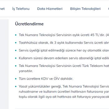Faturada Beklenmeyen Yüksek Ücret Ve Ek Masraflar