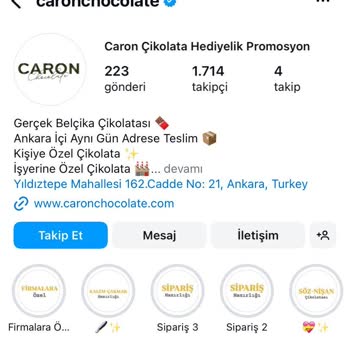 Caron Chocolate Benim Siparişim Nerede?