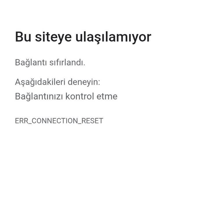 Vodafone Mobil İnternet İle MGM Sitesine Erişim Sorunu Ve Yetersiz Destek