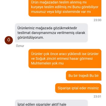 Migros Sanal Market Siparişim Zamanında Teslim Edilmedi, Misafirlerime Karşı Zor Durumda Kaldım