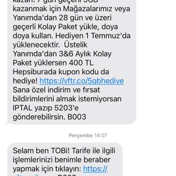 Hediye Kuponu SMS İle Gelmedi, Müşteri Hizmetleri Çözüm Sunmuyor