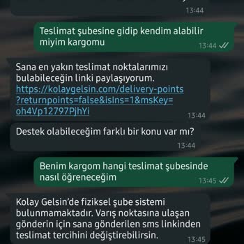 Kargom Teslim Edilmiyor, Şube Bilgisi Verilmiyor Ve Destek Sağlanmıyor
