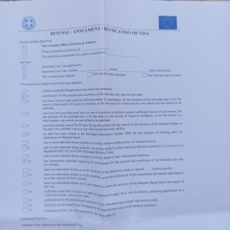 Balayı Vizesi İçin Tüm Belgelerimize Rağmen Haksız Red Ve Maddi Zarar