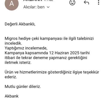 Akbank Kampanya Promosyon Kodu Sorunu: Koşulları Sağlamama Rağmen Hediye Çeki Verilmedi