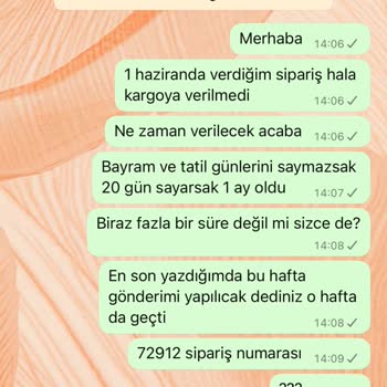 Bir Aydır Teslim Edilmeyen Sipariş Ve İletişimsizlik Mağduriyeti