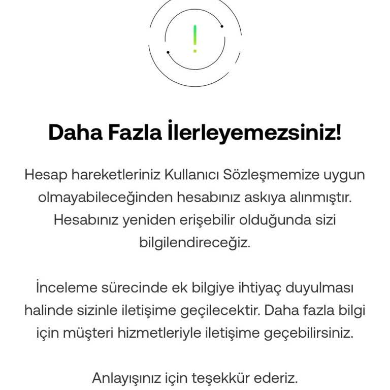 Okx TR Hesabım Askıya Alındı Paramı Kullanamıyorum