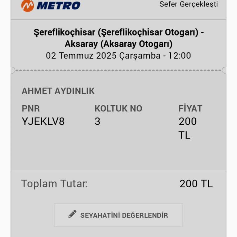 Metro Turizm Otobüsünün Gecikmesi Ve İletişim Sorunu