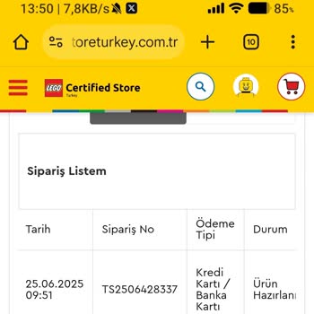 Lego.storeturkey.com.tr Sipariş İptali Sonrası Geciken İade Ve Hayal Kırıklığı