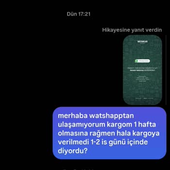 Siparişim Bir Haftadır Yok İletişim Kanalları Da Çalışmıyor