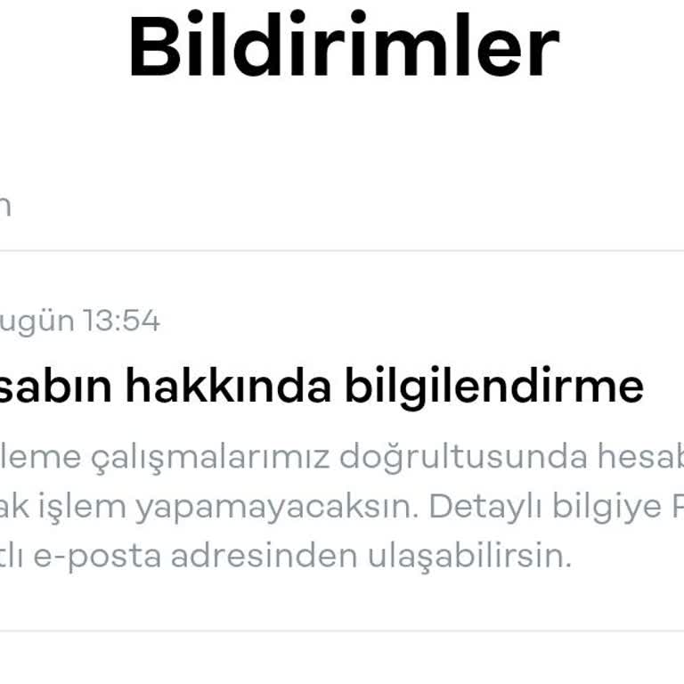 Papara Hesabımın İnceleme Süreci Nedeniyle Kullanıma Kapatılması