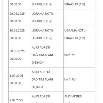 Siparişim Gelmedi, İade Süreci Ve Çözüm Yetersizliği Yaşadım